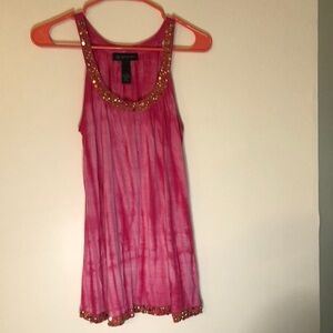 Pink & Gold Sequin Tank ❤️